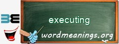 WordMeaning blackboard for executing